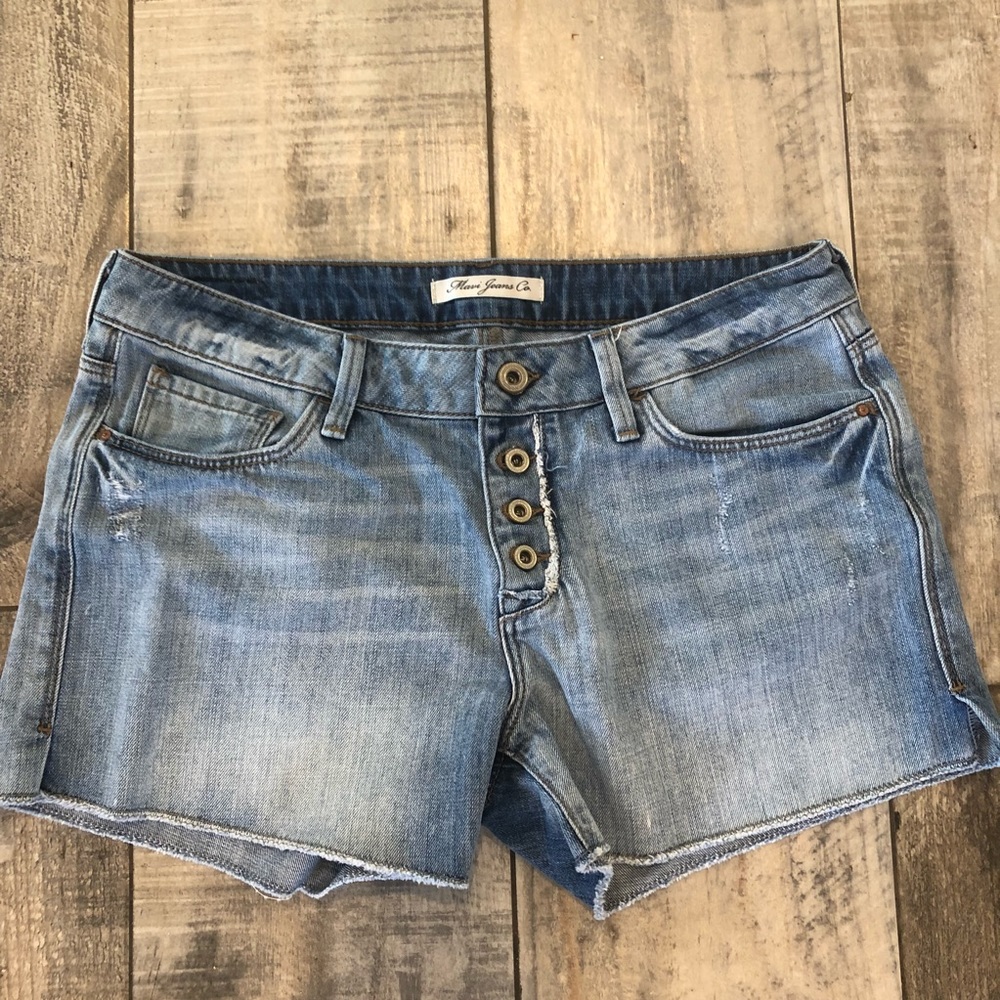 Mavi jean distressed shorts